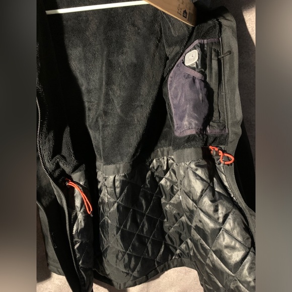 Lands End faux fur lined black Womens Winter Jacket Sz S *small distressed area* - Picture 10 of 10